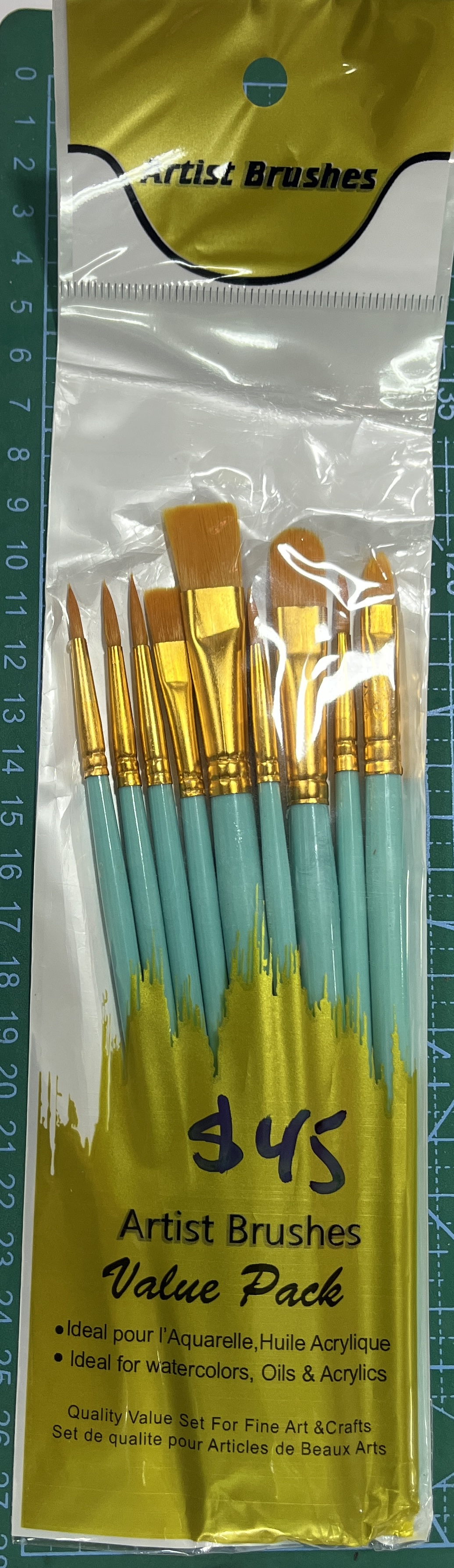 Nylon Paint Brush 9/set
